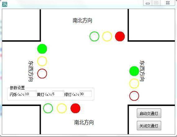 易语言工控之交通灯源码