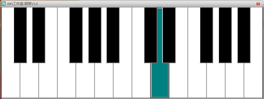 自制符合钢琴键盘宽度的小钢琴